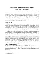 Bồi dưỡng đội tuyển olympic vật lý cho sinh viên toàn quốc