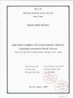 Góp phần nghiên cứu tanin trong chè dây (ampelopsis cantoniensis planch  vitaceae)