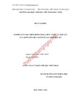 Nghiên cứu đặc điểm hình thái, chức năng và thể lực của sinh viên hệ cao đẳng sau một học kỳ