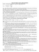 Bài tập chuyển động thẳng biến đổi đều