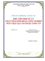 Dự án khu liên hợp xử lý chất thải cần giuộc