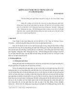 Không gian nghệ thuật trong sáng tác của franz kafka