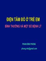 Điện tâm đồ ở trẻ em  bình thường và một số bệnh lý