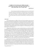 Nghiên cứu xây dựng quy trình dạy học khái niệm toán học ở tiểu học theo tiếp cận hoạt động học tập của học sinh