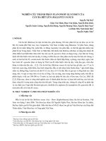 Nghiên cứu thành phần flavonoit glycosit của cây ba bét lùn (mallotus nanus)