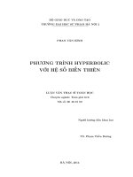 Phương trình hyperbolic với hệ số biến thiên (LV1241)