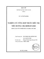 Nghiên cứu tổng hợp thuốc điều trị tiểu đường chlorpropamid