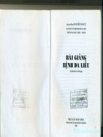 Bài giảng bênh da liễu