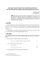 Ứng dụng phương pháp thác triển theo tham số giải xấp xỉ phương trình tích phân fredholm loại hai