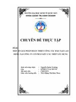 Một số giải phằm nhằm hoàn thiện công tác đào tạo lao động tại Công ty Cổ phần kết cấu thép xây dựng – COMESS