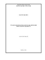 Ứng dụng business intelligence SQL server 2008 trong thương mại điện tử