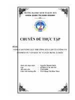 Nâng cao năng lực thi công xây lắp của Công ty cổ phần tư vấn đầu tư và xây dựng Á Châu