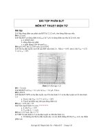 bài tập bjt môn kĩ thuật điện tử