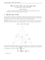 1 số tính chất của tam giác đều