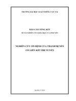 Nghiên cứu ổn định thanh bị nén có liên kết phi tuyến