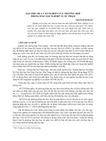 Dạy học dựa vào nghiên cứu trường hợp trong đào tạo nghiệp vụ sư phạm