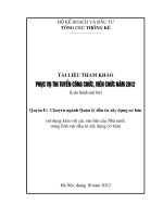 Quản lý đầu tư xây dựng - Quyển E - Ôn thi công chức ngành Thống kê