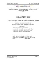 Thuyết minh đồ án môn kết cấu nhà