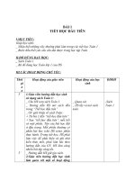 Giáo án lớp 1 bài 1: Tiết học đầu tiên