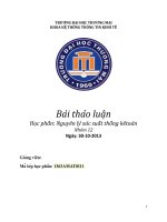 xác suất thống kê toán