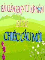Bài giảng điện tử mầm non lớp Mầm đề tài Thơ chiếc cầu mới