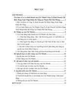 Báo cáo thực tập tổng hợp về chi nhánh công ty kinh doanh và chế biến hàng xuất nhập khẩu đà nẵng