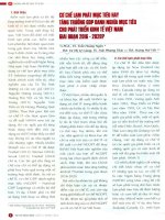 Cơ chế lạm phát mục tiêu hay tăng trưởng GDP doanh nghĩa mục tiêu cho phát triển kinh tế việt nam giai đoạn 2016   2020 