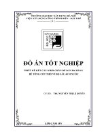 Thiết kế kết cấu khối chân đế dàn DK bằng bê tông cốt thép ở độ sâu 40m nước