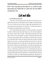 Đề tài: Thực trạng hiệu quả hoạt động cho vay cá nhân tại ngân hàng thương mại cổ phần đầu tư và phát triển Việt Nam (BIDV) chi nhánh Kon Tum