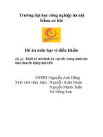 Thiết kế mô hình đo vận tốc trung bình của một chuyển động tịnh tiến  