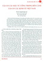 Tái cơ cấu đầu tư công trong bối cảnh tái cơ cấu kinh tế việt nam 