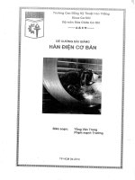Bài giảng hàn điện cơ bản