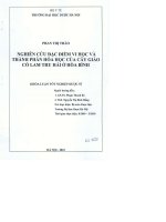 Nghiên cứu đặc điểm vi học và thành phần hoá học của cây giảo cổ lam thu hái ở hoà bình