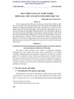 Phát triển năng lực nghề nghiệp thông qua việc xây dựng cộng đồng học tập 