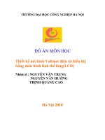 Thiết kế mô hình voltmet điện tử hiển thị bằng màn hình tinh thể lỏng(LCD) 