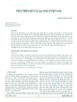 Phát triển kết cấu hạ tầng ở việt nam 