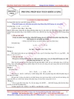 Phương pháp giải nhanh hóa học  định luật bảo toàn khối lượng