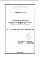 Chiết xuất và phân lập isoflavonoid trong đậu tương (glycine max (l )merr  fabaceae)