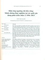 Hiệu ứng ngưỡng chi tiêu công   minh chứng thực nghiệm tại các quốc gia đang phát triển châu á 1996 2013 