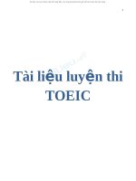 tài liệu cấu trúc thi toic