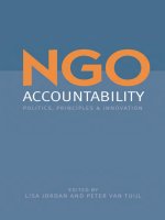 NGO accountability Politics, Principles and Innovations