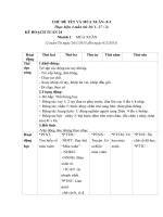 Giáo án chủ đề mùa xuân