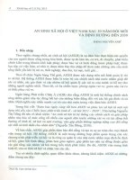 An sinh xã hội ở việt nam sau 30 năm đổi mới và định hướng đến 2030 