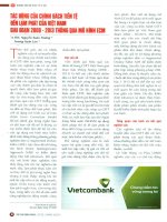 Tác động của chính sách tiền tệ đến lạm phát của việt nam giai đoạn 2008   2013 thông qua mô hình ECM 