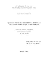 Quy tắc nhân tử hóa mờ của bài toán tối ưu có ràng buộc và ứng dụng (LV01221)