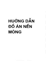 Hướng dẫn đồ án nền móng