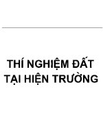 Thí nghiệm đất tại hiện trường