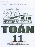 tuyển tập 20 năm đề thi olympic 30 tháng tư toán 11 p1