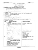 Giáo án anh lớp 4 cả năm 