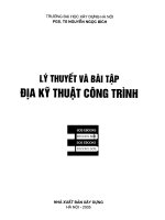 Lý thuyết và bài tập địa kỹ thuật công trình